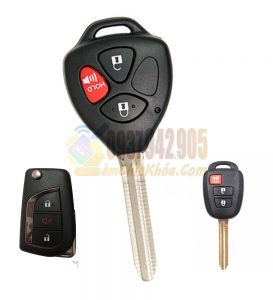 Chìa khóa điện Corolla Altis xe cắm ổ vặn đề 2005 – 2014